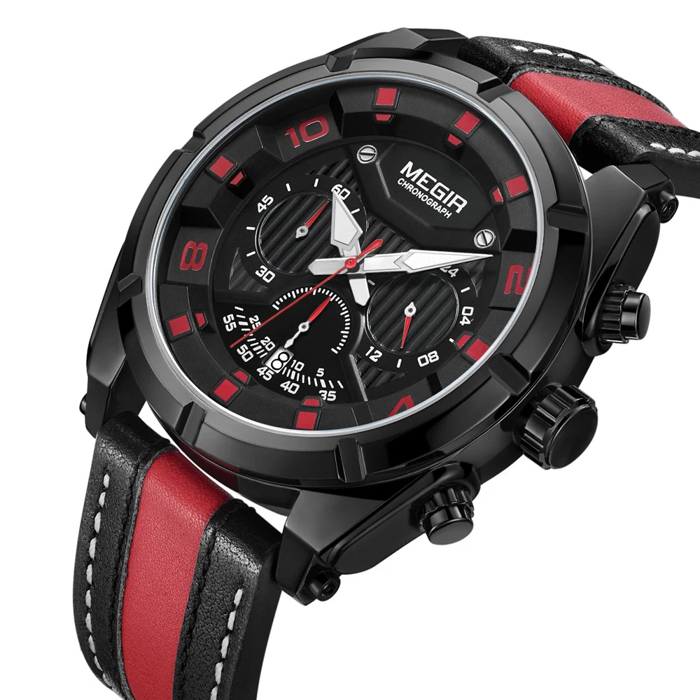 

Fashion Top Brand Men Creative Big Dial Luxury Quartz Wristwatches Waterproof Sports Watches Men's Clock Relogio Masculino