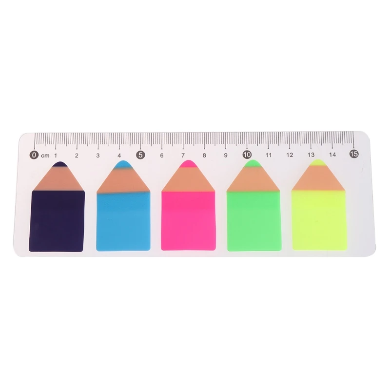 66740 Флуоресцентная прозрачная наклейка Memo Flags Post It Bookmark Index Pad Tab Sticky Notes - Цвет: 66740