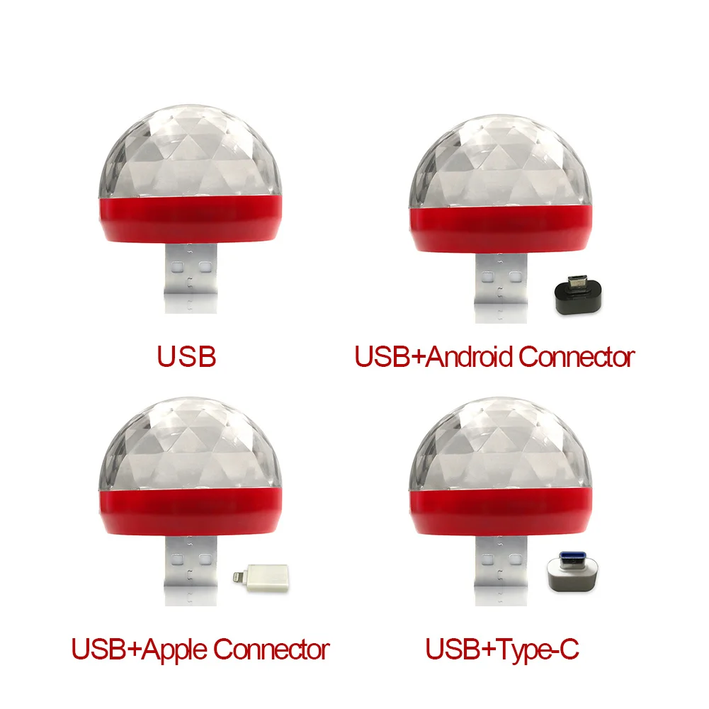 Вечерние украшения для салона автомобиля портативный разноцветный прожектор