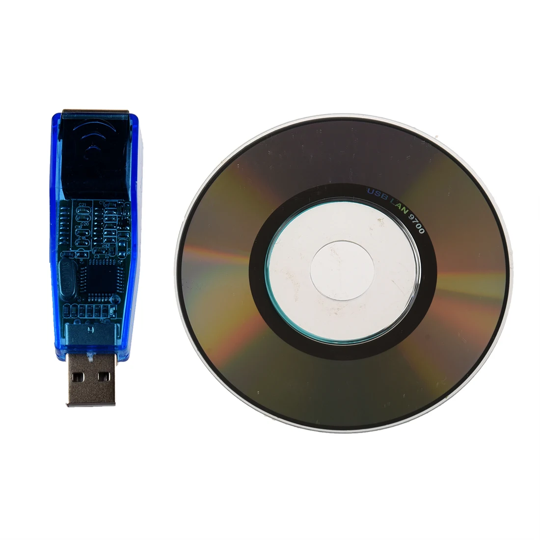 Верхний внешний USB Ethernet RJ45 сетевой адаптер Lan карты 10/100 Мбит/с для LapPC синий| |