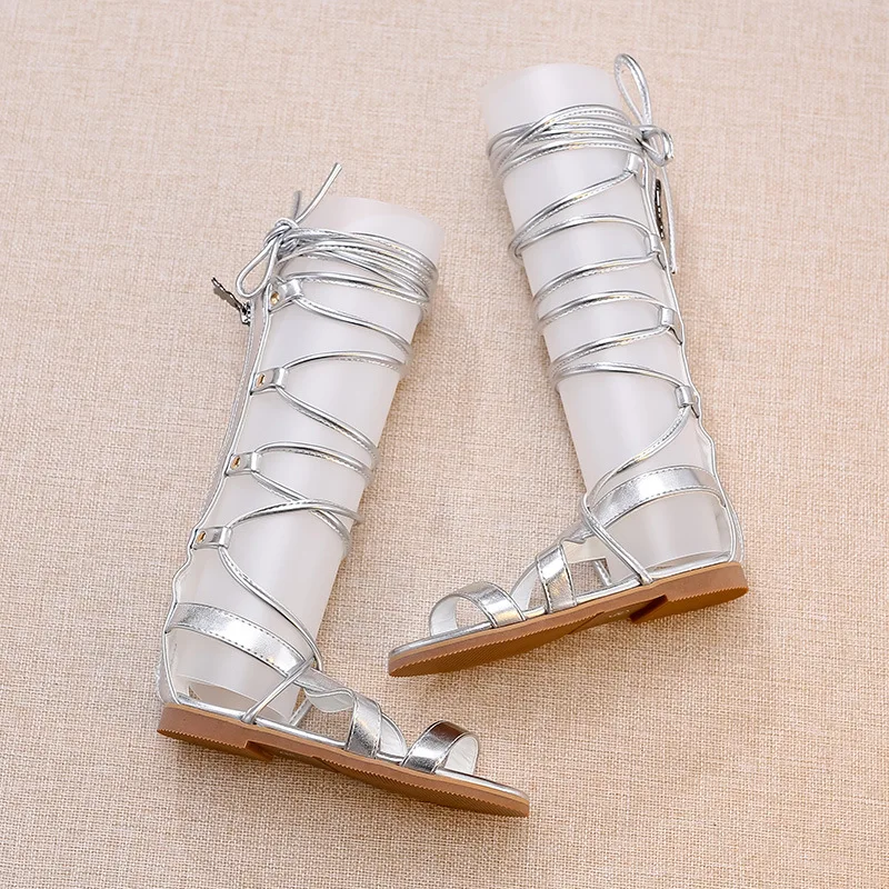 Лидер продаж 2016 года летние детские сандалии для девочек классные высокие сапоги