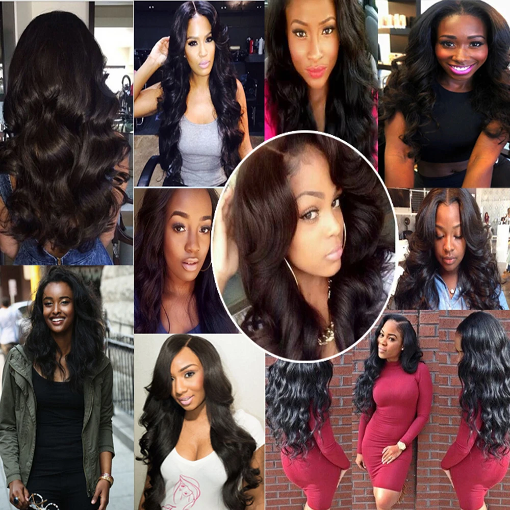 Выросли волосы бразильский волна дешевых бразильских волос 3 пучки виргинский