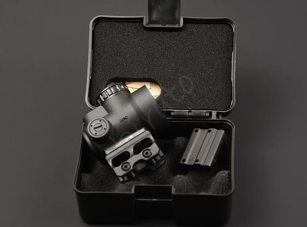 Тактический trijicon MRO стиль 1x red dot прицел с высокой и низкой Пикатинни Крепление база Охота Стрельба M9159