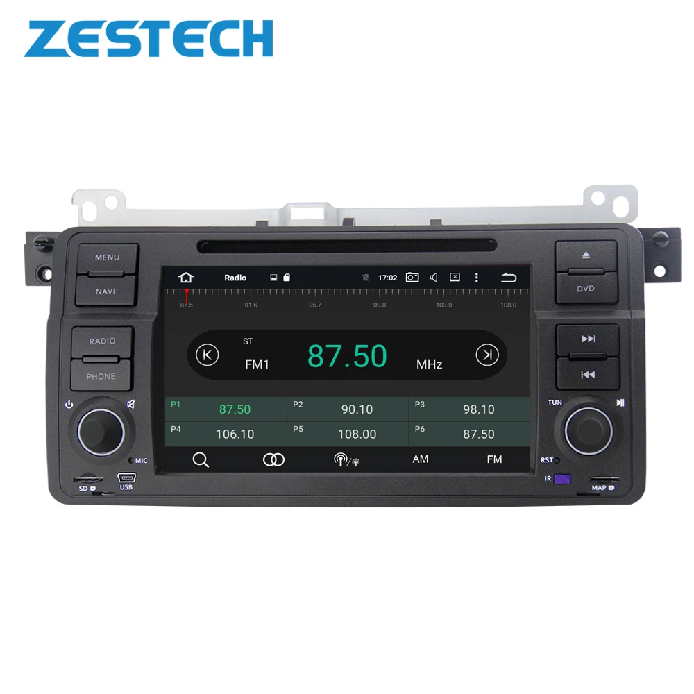 ZESTECH 7 &quotAndroid 9 1 для bmw E46 M3 Автомобильная dvd навигационная система Поддержка 4G Wifi BT