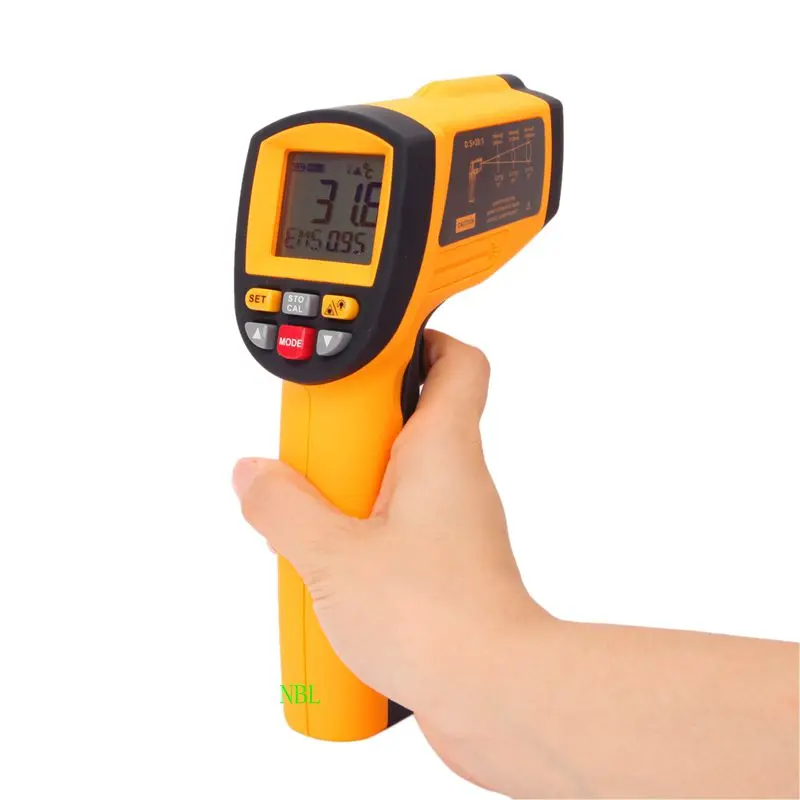 Бесконтактный Инфракрасный цифровой термометр с ЖК дисплеем 20:1 GM1150 диапазон 50 ~