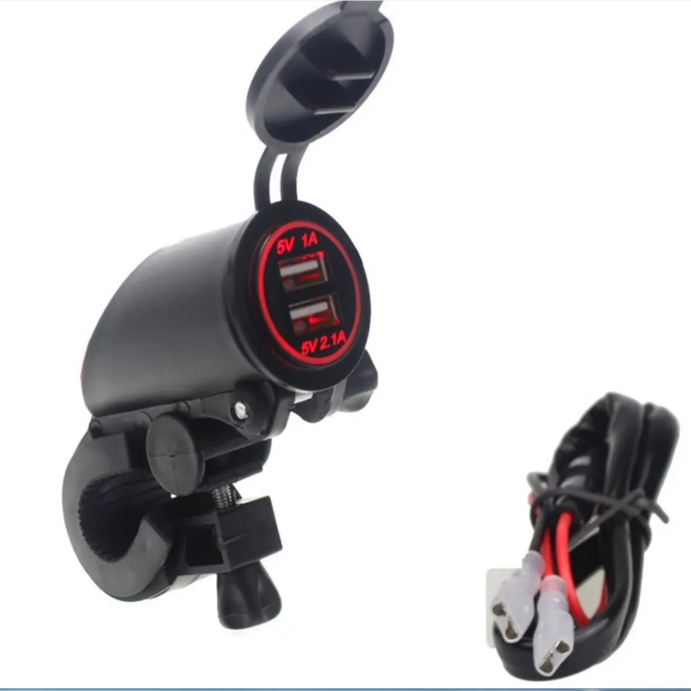 

XUNMA Multi function Car or motorcycle USB vehicle charger vehicle voltage meter matching switch