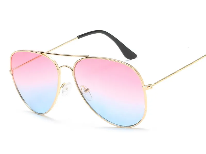 No.5 Gold Pink Green Nerzhul морские линзы градиентные женские солнцезащитные очки трендовые продукты мужские солнцезащитные очки Горячая Роскошные пилотные красные солнцезащитные очки - Цвет линз: No.5 Gold Pink Green