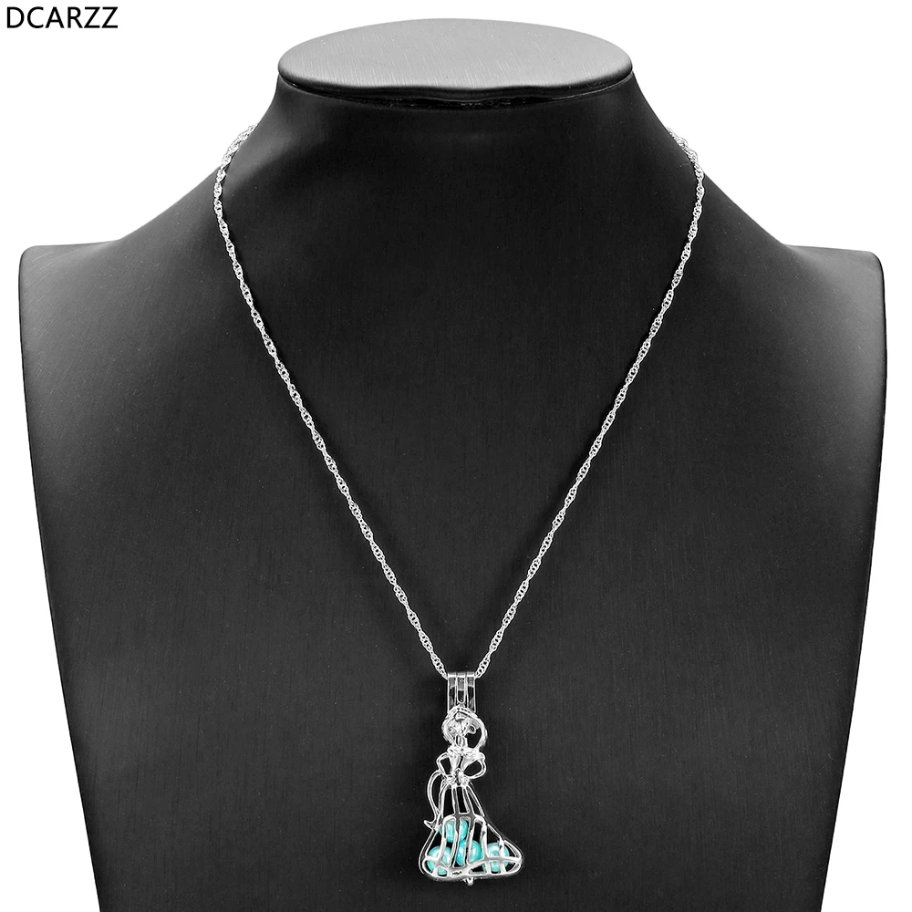 Алладин Принцесса Жасмин жемчужного кулона клетка ожерелье в винтажном стиле