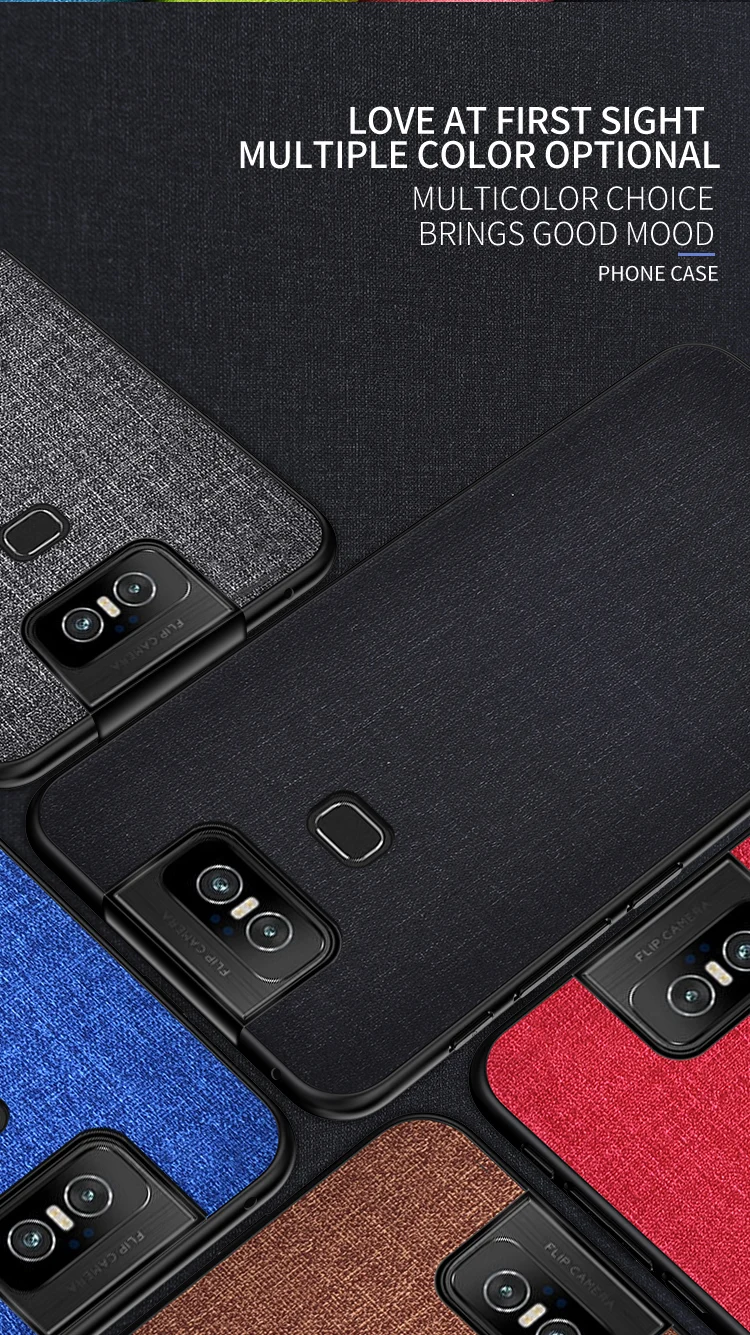 Ткань жесткий поликарбонатный чехол для Asus Zenfone 6 ZS630KL чехол мягкий TPU бампер задняя крышка для Asus Zenfone 6Z простой ударопрочный Чехол Чехлы