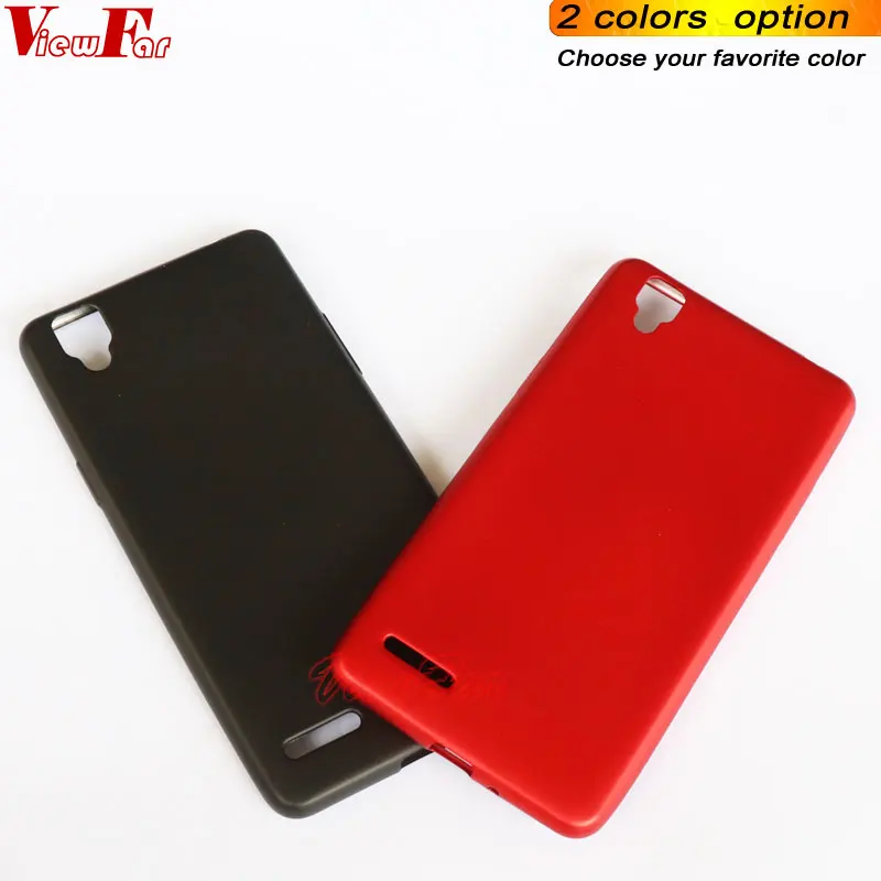 Viewfar Red Case For Oppo A35 F1 Cover Soft TPU Black Back Plastic Matte Gel Plain Funda Colors Anti Fall |