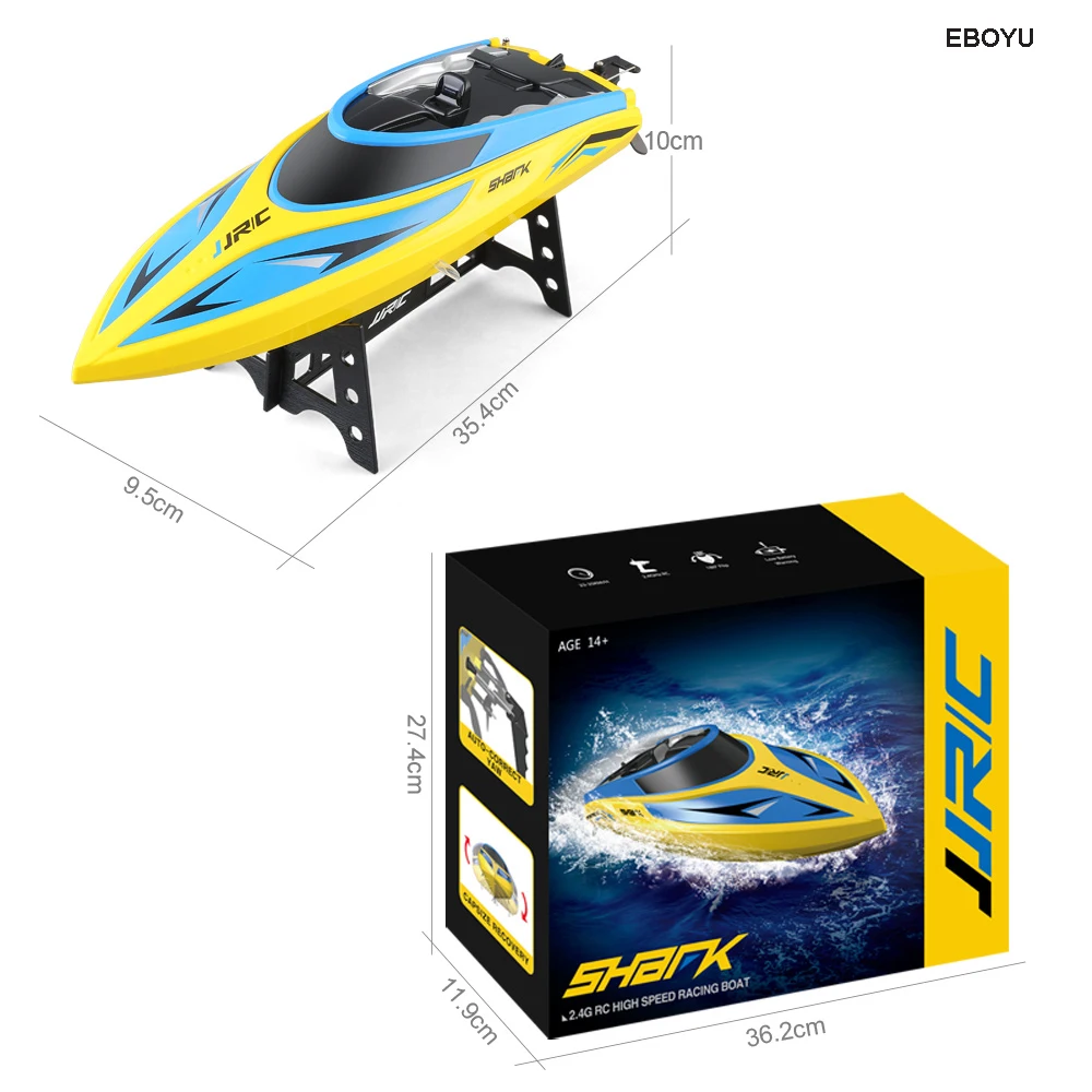JJRC S1/S2/S3 RC лодка 2,4 ГГц 4CH 25 км/ч высокоскоростная Мини RC гоночная лодка RTR