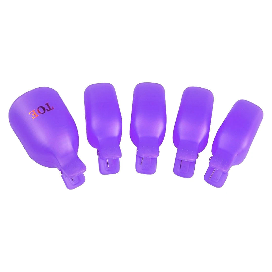 Топ продаж 5 шт пластиковые ноги носок дизайн ногтей замочить колпачок клип