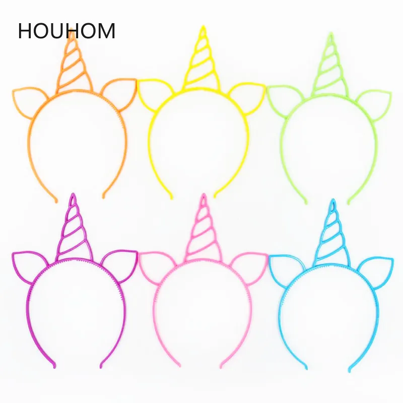 12 шт. радужные вечерние украшения в виде единорога повязка на голову для дня