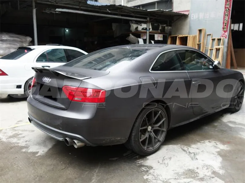 Спойлер из углеродного волокна для Audi A5 S5 RS5 Coupe 2009-, высококачественные спойлеры, автомобильные аксессуары, EMS