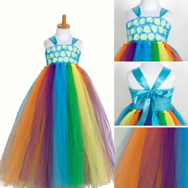 

Girls Mermaid Fancy Dress Up Kids Cosplay Princess Costume Girls Christmas Party Long Gown Party Dress With Headband Blue 2-8T