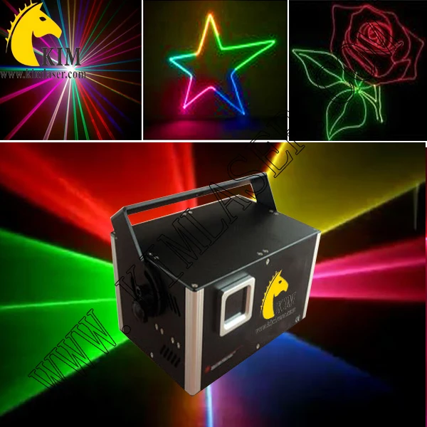 ILDA 1 2 Вт RGB с sd-картой TTL модуляционный лазерный луч и анимационный свет для