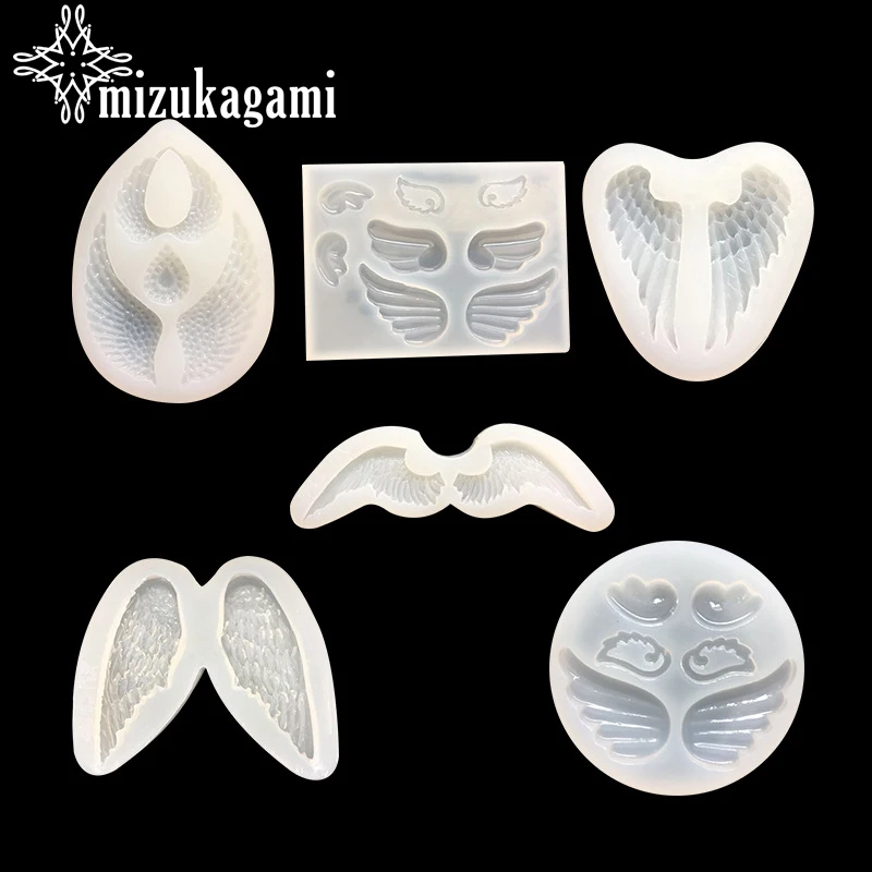 1 шт. УФ полимерные ювелирные изделия Жидкая силиконовая форма крылья ангела