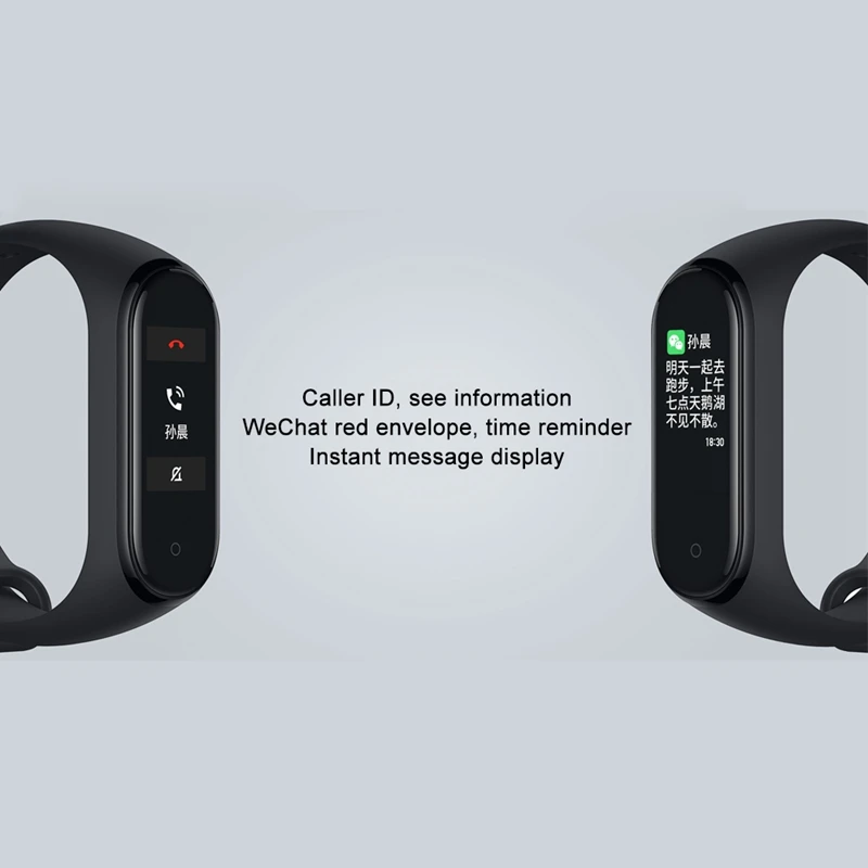 Xiaomi mi Band 4 умный Браслет глобальная версия AMOLED сенсорный экран 5ATM плавание mi ng водонепроницаемый спортивный браслет пульсометр