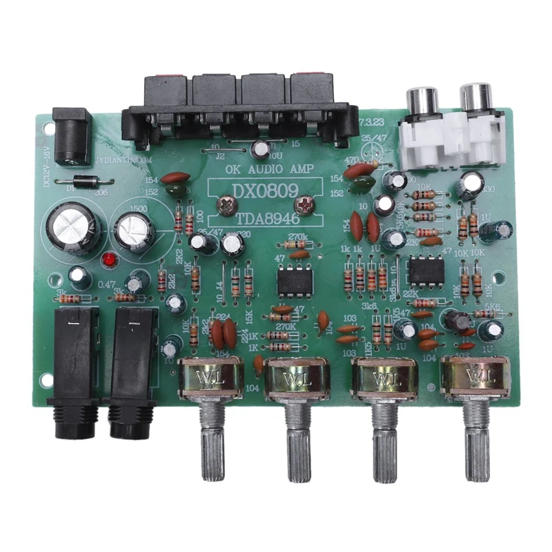 Tda8944 2 1 Плата усилителя аудио 30X2W усилитель звука Tone Board Dc12V с микрофоном |