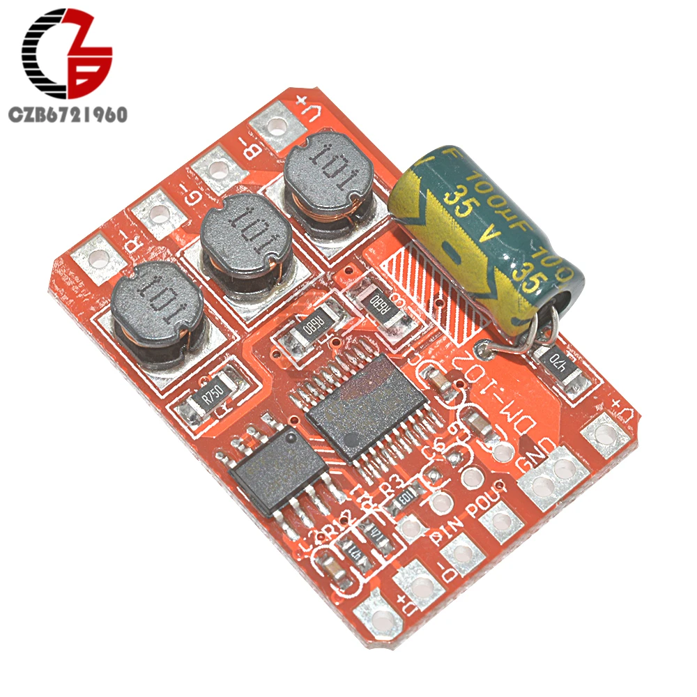 6A 12 Вт 1 канал DMX512 декодер доска светодиодный сценическое rgb-освещение модуль драйвера