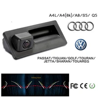 yyzsdyjq reversing dynamic tracks ccd car rearview camera wide angle for audivwpassattiguangolftouranjettasharantouareg
