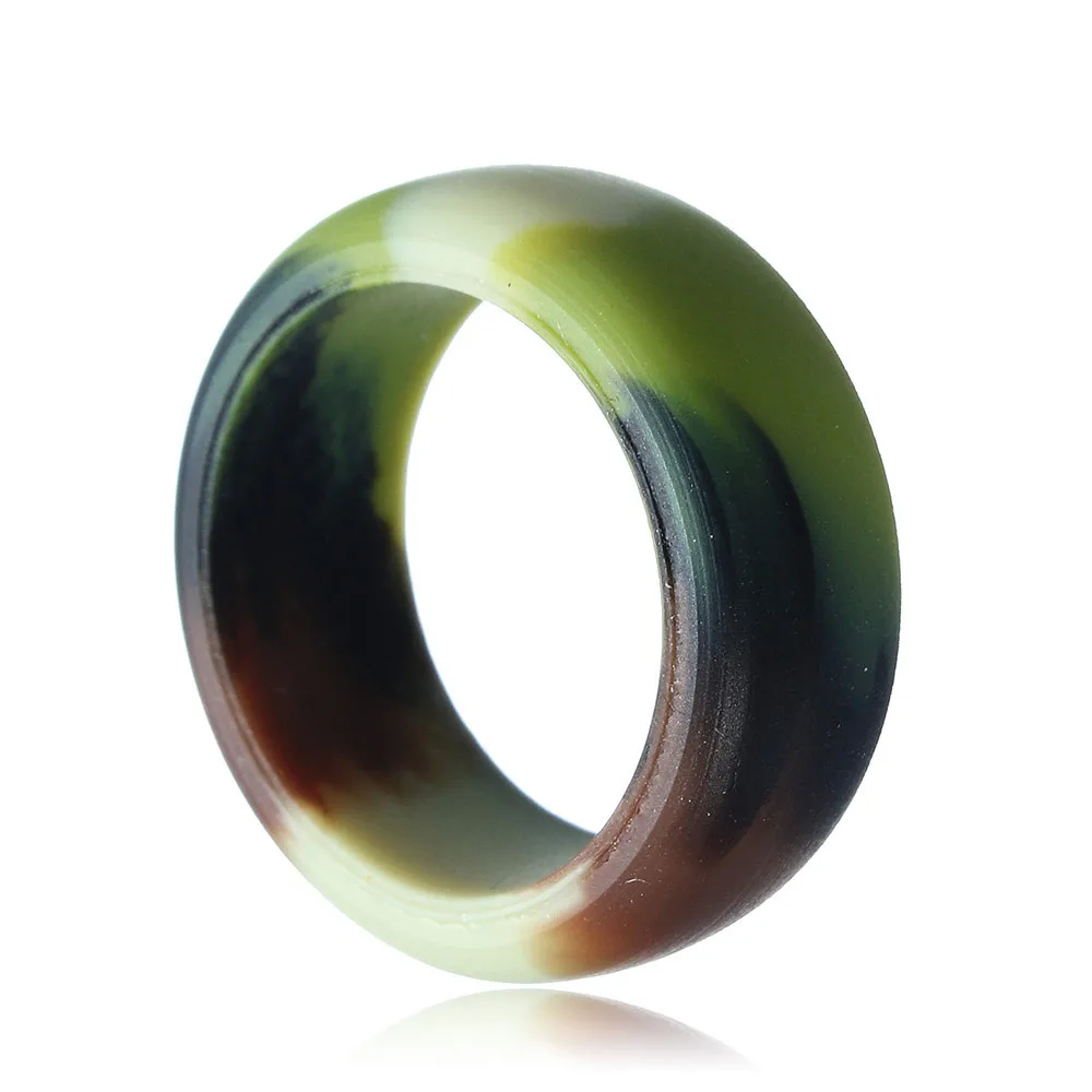 Многоцветные гипоаллергенные кольца для мужчин и женщин гибкая силиконовая