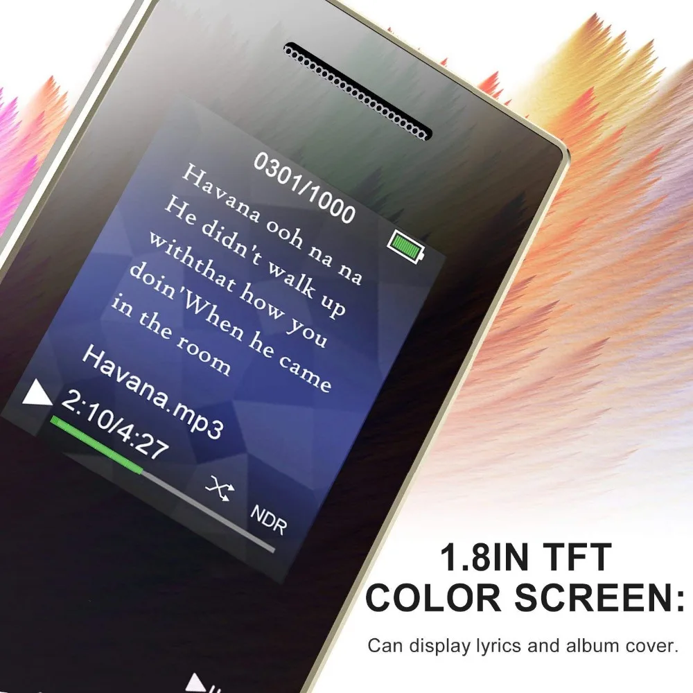 Портативный Bluetooth 4,2 MP3-плеер 8 ГБ/16 ГБ с динамиком HIFI музыка с FM видео запись электронная книга Walkman Mini SD до 128G