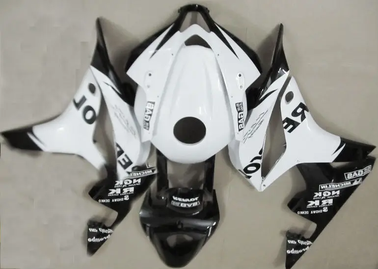 L36 White черный обтекаемой формы для CBR 600 RR 07 обтекатели CBR600 тела Наборы 2007 2008
