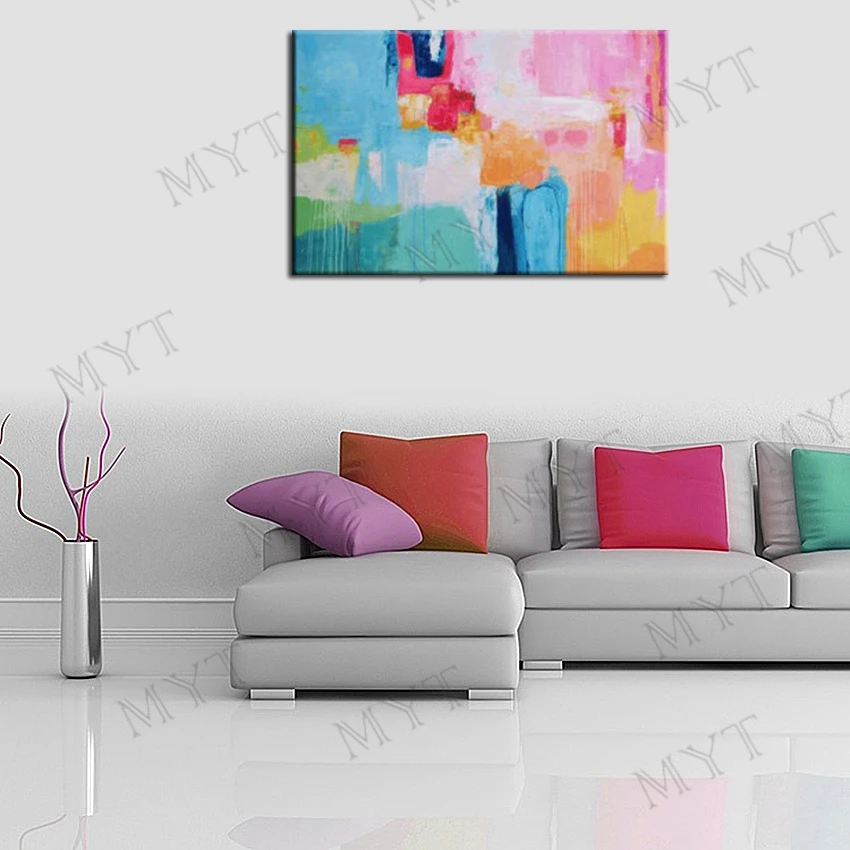 MYT мультфильм окрашенный большой размер раньше картина маслом современное