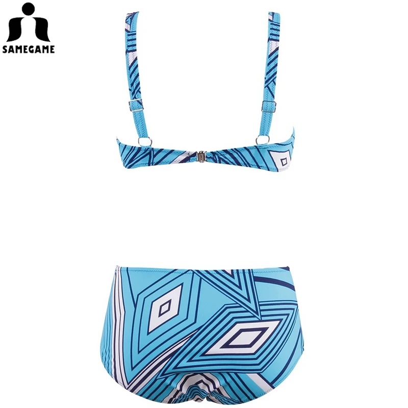 SAMEGAME 2019 Newest Patchwork Bikini Set Women Cartoon Swimwear Girl Sexy Swimsuits Summer Plus Size Bathing Suits Beach Wear |