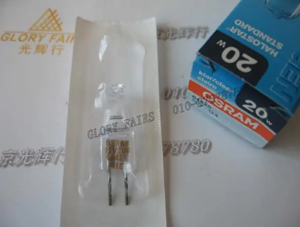 2 шт. OS 64425 12V 20W лампы HALOSTAR Стандартный 2800K 320LM 12V20W G4 Вольфрамовая галогенная