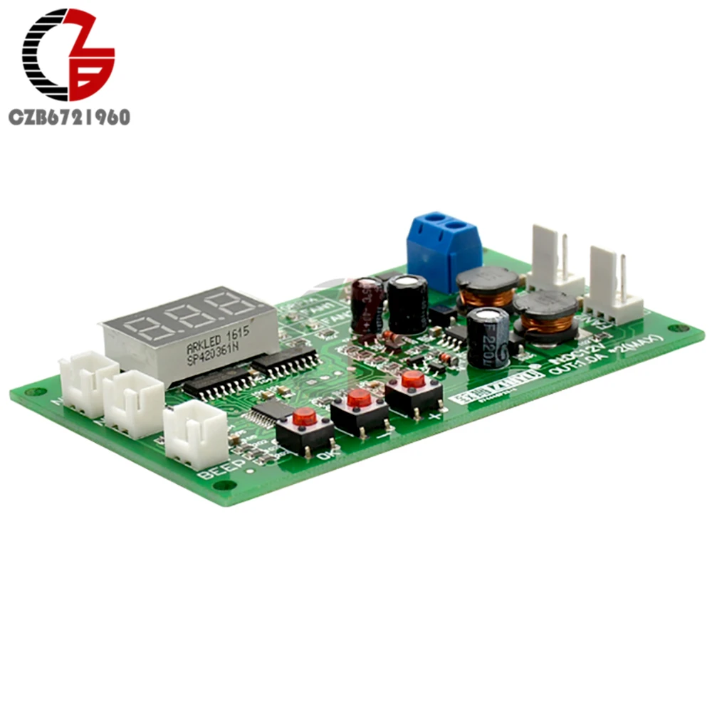 DC 12V Напряжение регулятор 2CH ШИМ цифровой контроллер скорости двигателя