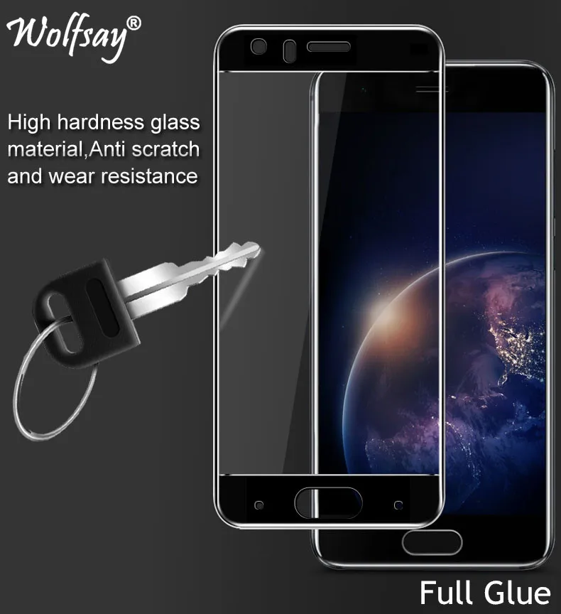 

1 шт., защитная пленка для экрана Huawei Honor 9 с полным покрытием, закаленное стекло для Huawei Honor 9 9H 2.5D, премиум-пленка 5,15 дюйма