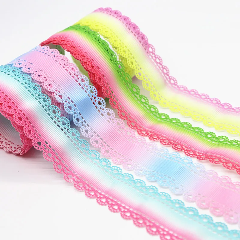 50 ярдов полые кружева Grosgrain ленты решетки печатные ленты 30 мм пробки для бутылок DIY ремесла аксессуары ручной работы M19061202