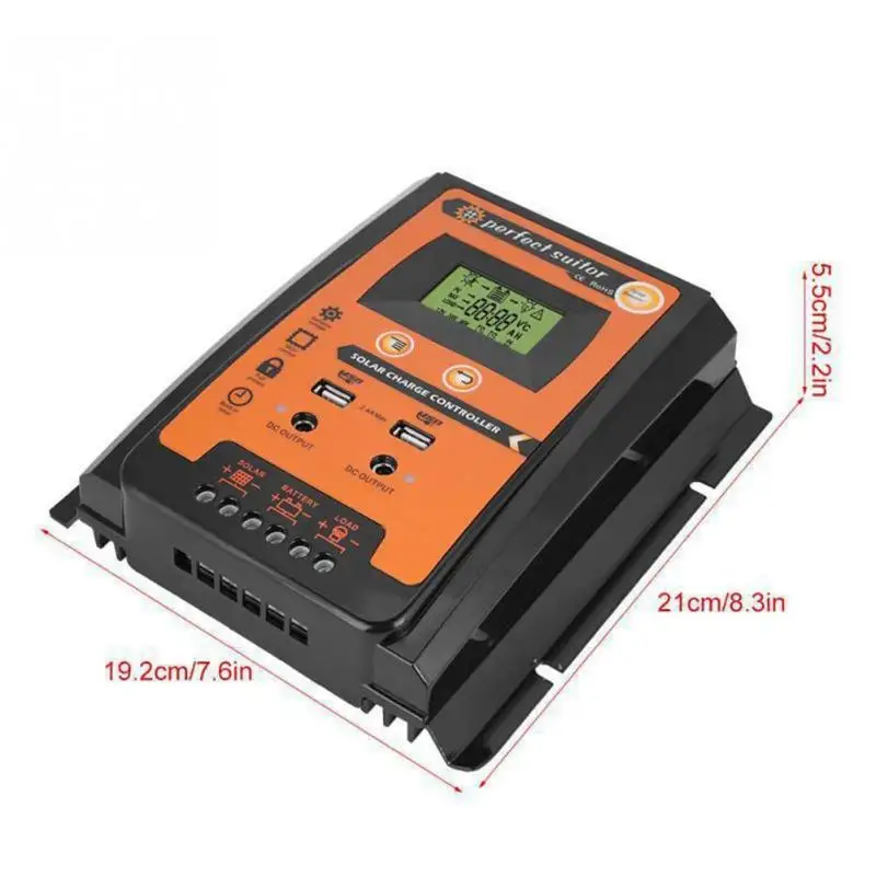 12V24V 30A50A70A MPPT Контроллер заряда солнечной панели регулятор батареи двойной USB ЖК-дисплей Высокое качество контроллер заряда