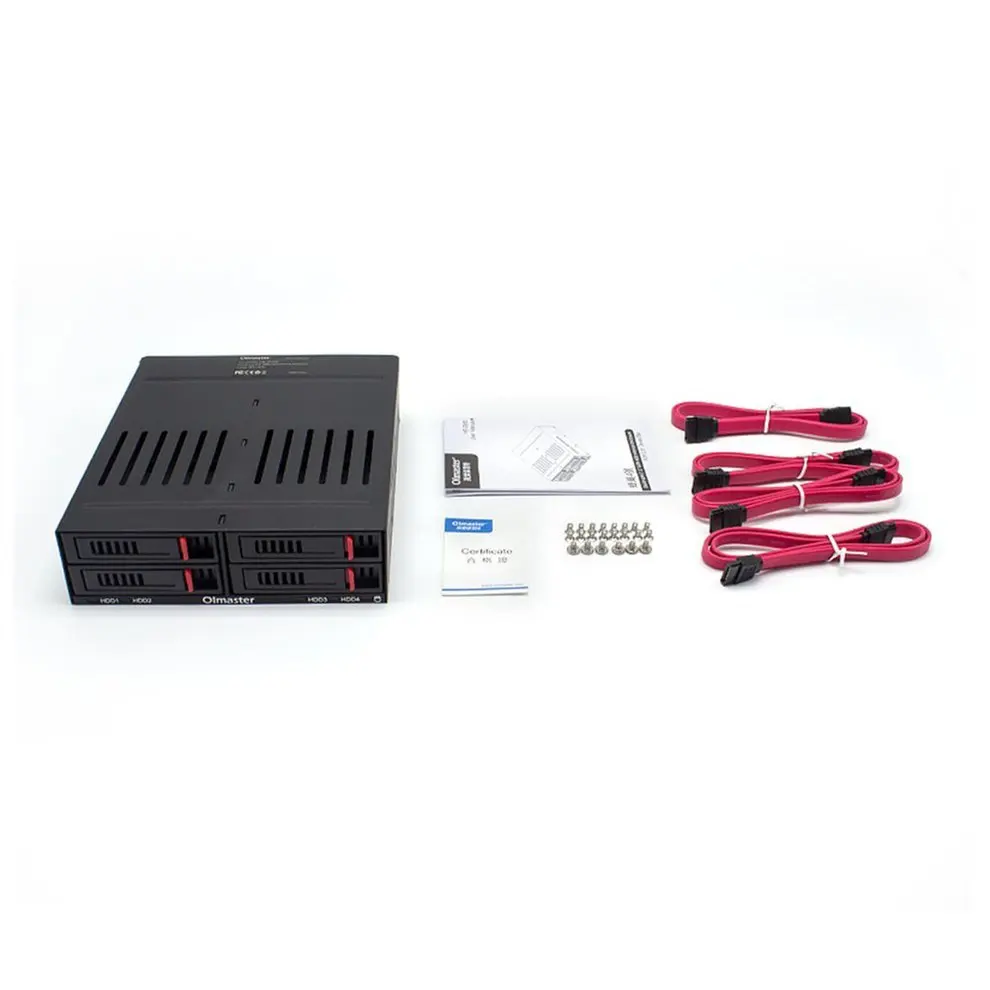 OImaster 2,5 дюймов 4 слота SATA Внутренний чехол для жесткого диска внутренняя подставка для мобильного телефона с Светодиодный индикатор расширения емкости