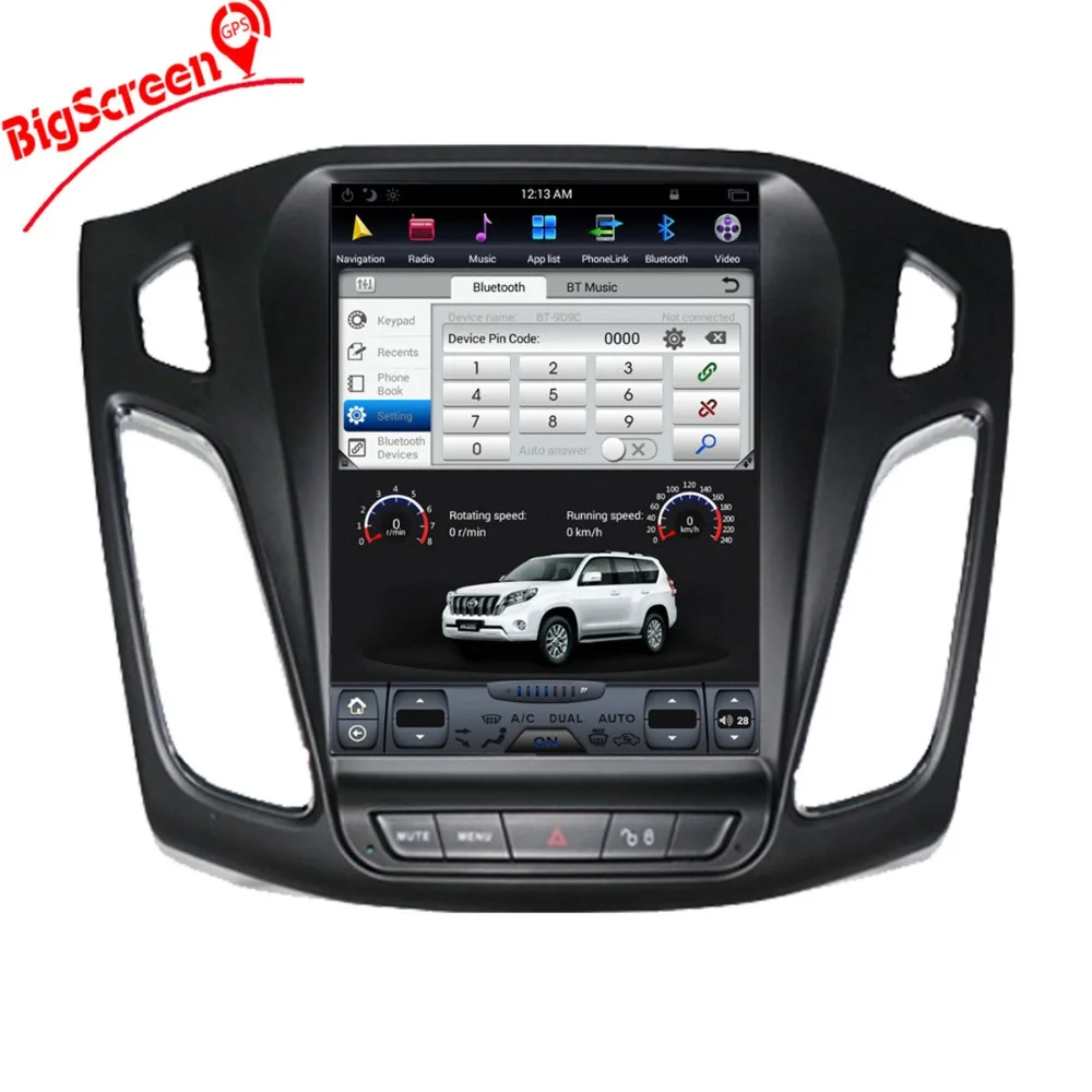 Автомобильный DVD плеер в стиле Tesla 10 4 дюйма Android 7 1 GPS навигация для Ford Focus 2012 2017