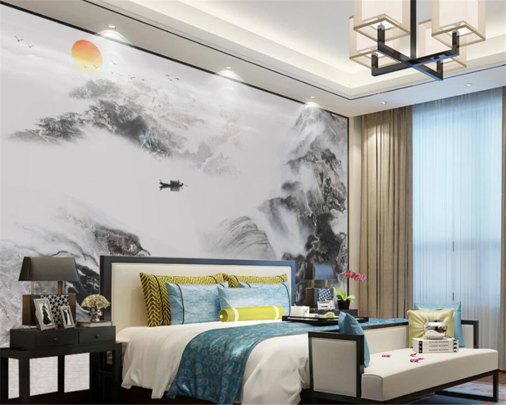 Пользовательские обои для дома декоративная роспись Новая китайская живопись