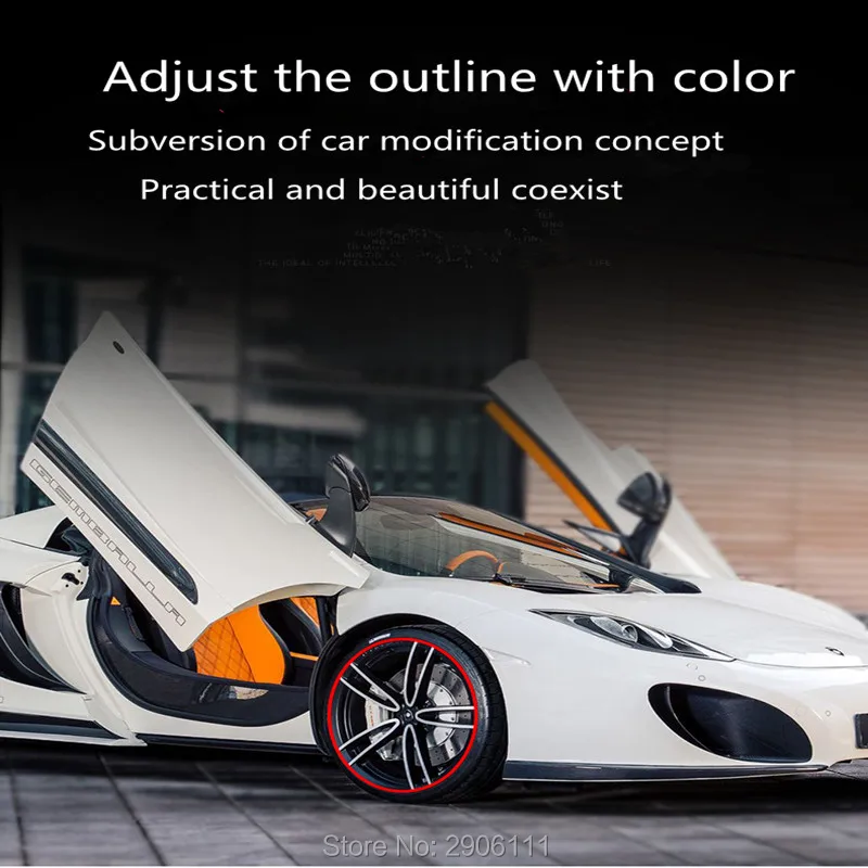 Автомобильный Стайлинг декоративная для ступицы полоса защитное кольцо