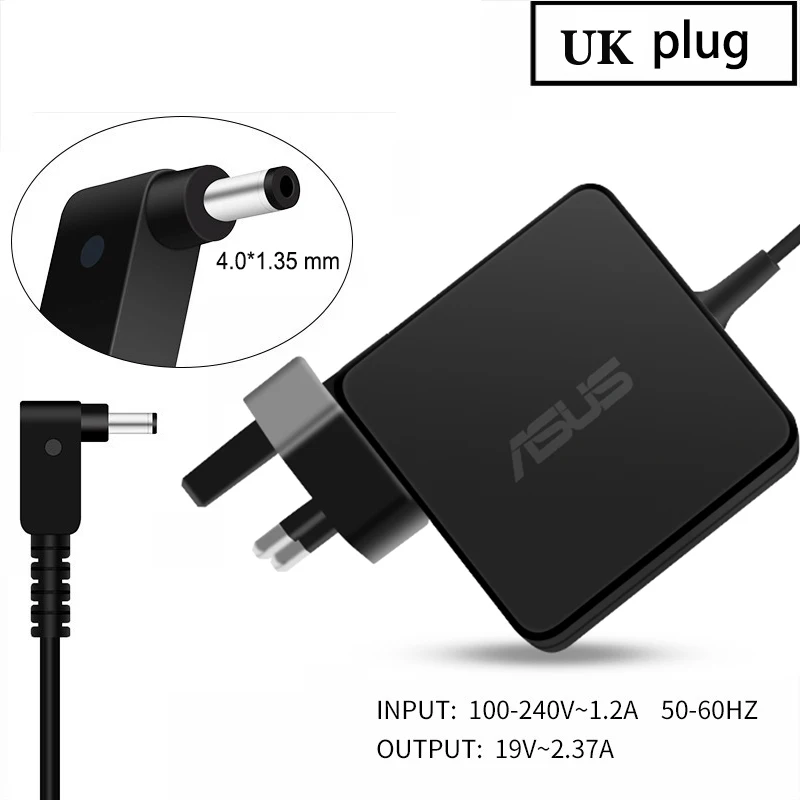 Адаптер переменного тока для ноутбука Asus 19 в 2.37A 45 Вт 4,0x1,35 мм зарядное устройство для ноутбука Asus Zenbook UX305 UX21A UX32A серия Taichi 21