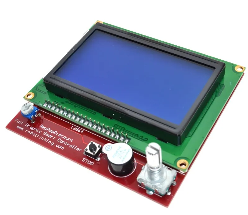 3D printer smart controller RAMPS 1.4 LCD 12864 control panel blue screen for arduino | Электронные компоненты и