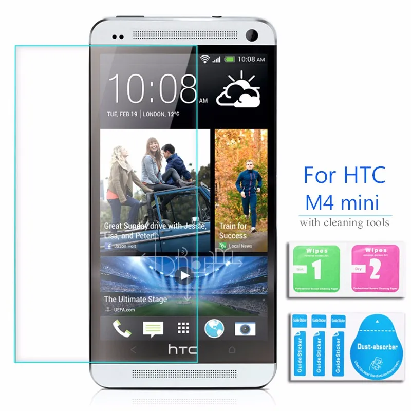 2 шт. для htc ONE Mini M4 протектор экрана из закаленного стекла 0,26 мм 2,5 9h защитная пленка на 601s Lte 601n Hspa 601e m 4