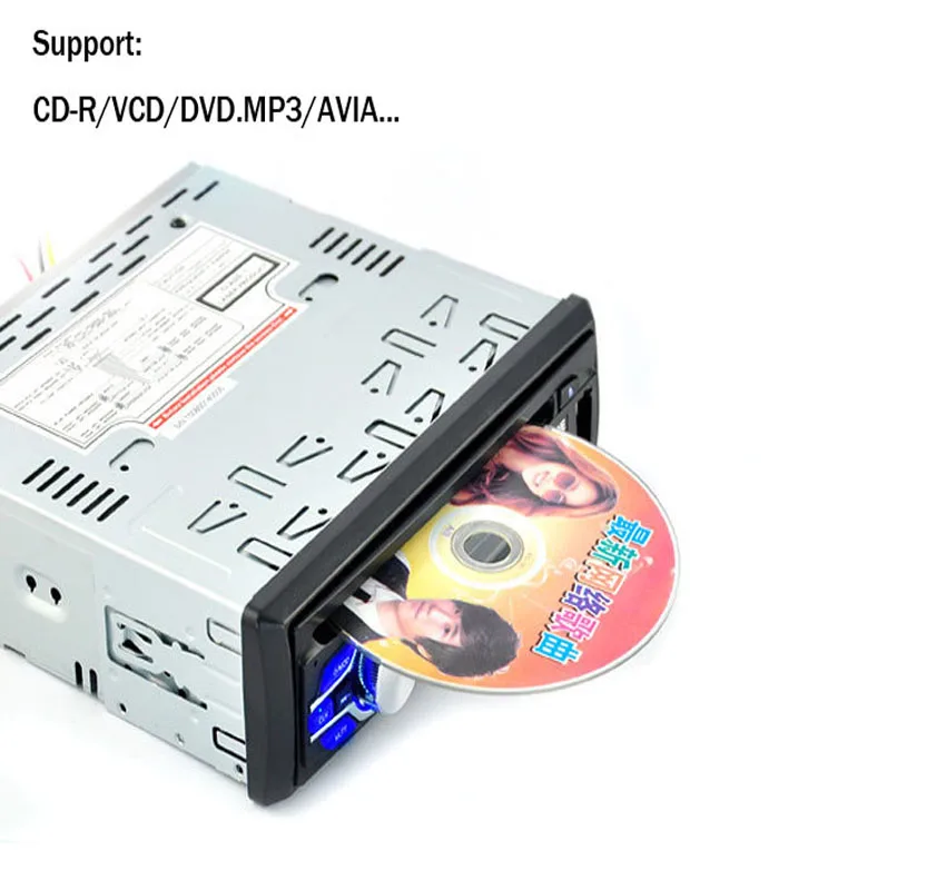 Автомобильный радио bluetooth DVD VCD тюнер стерео FM MP3 аудио плеер телефон USB/SD MMC порт 1