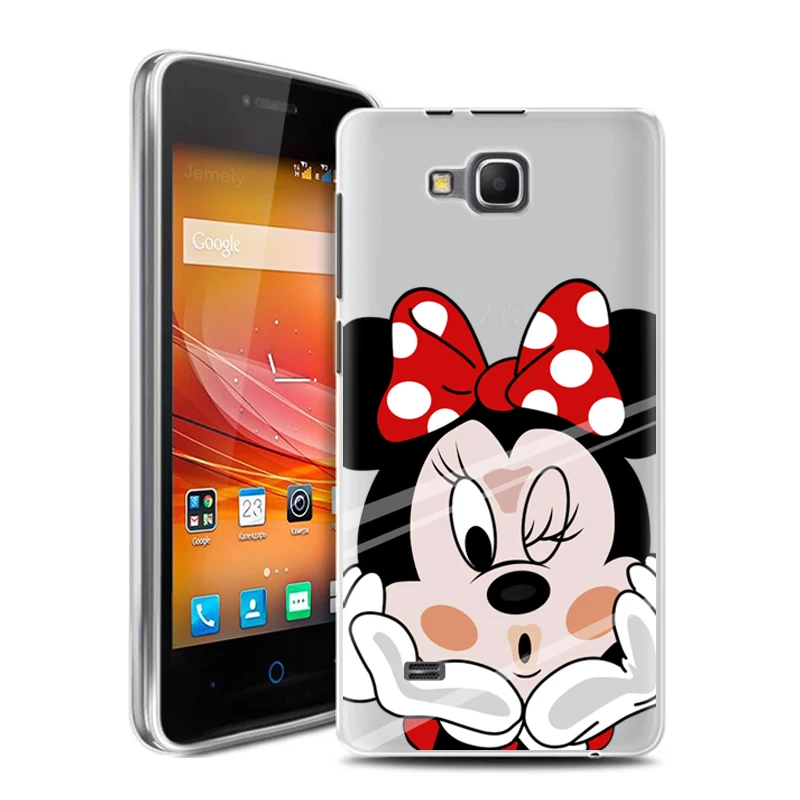Zte Blade AF3 чехол 4 0-дюймов мягкий силиконовый из ТПУ мультфильм милый для zte задняя