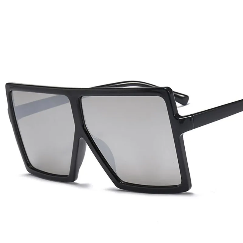 c6 black silver HBK, сексуальные негабаритные женские очки от солнца, Ретро стиль, брендовые дизайнерские солнцезащитные очки для женщин, женские черные очки Oculos - Цвет линз: c6 black silver
