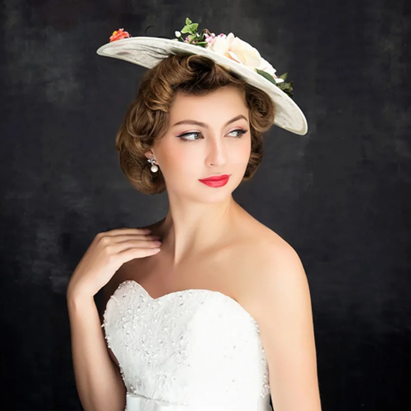 The new bride hat headdress flower accessories Korean fashion handmade headdress. |