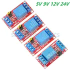 1-канальный релейный модуль постоянного тока 5 В, 9 В, 12 В, 24 В с защитной платой оптрона, высокоуровневый триггерный модуль источника питания