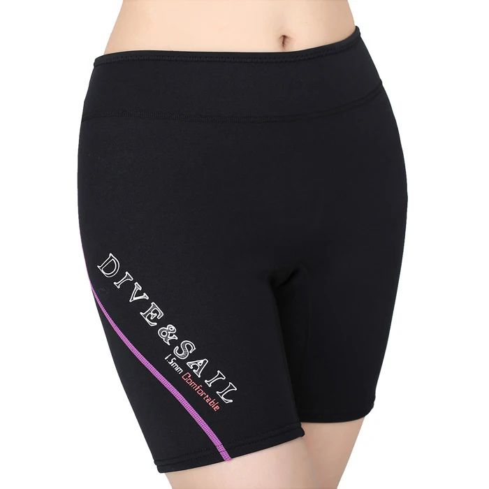 purple shorts 1,5 мм раздельный костюм для подводного плавания, одежда, защита от медуз, водолазный костюм, Солнцезащитная одежда с длинным рукавом, зимний теплый неопрен+ лайкра - Цвет: purple shorts