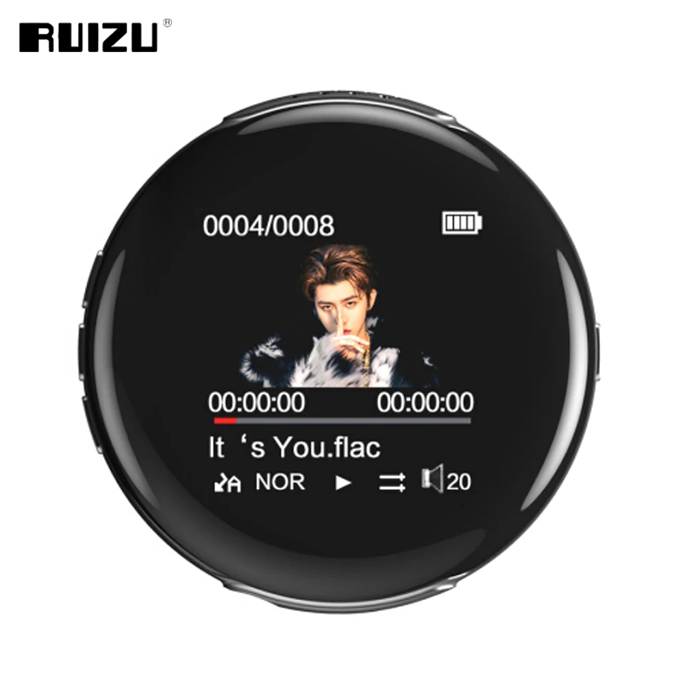 Новейший MP3 плеер RUIZU M1 Bluetooth спортивный мини Портативный аудио 8 ГБ с Built in