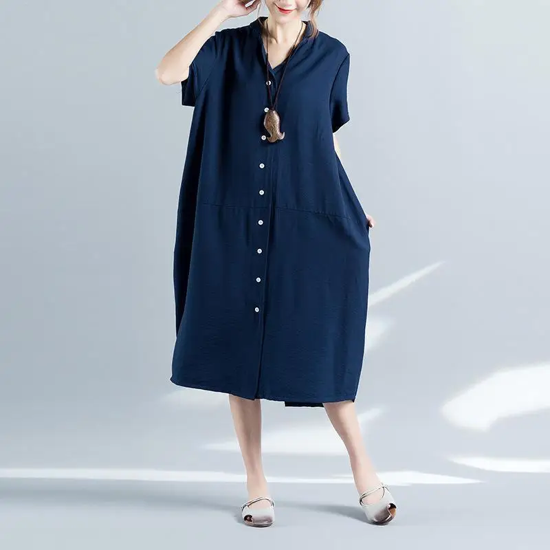 Платье NFIVE женское длинное тонкое с отворотом | Женская одежда